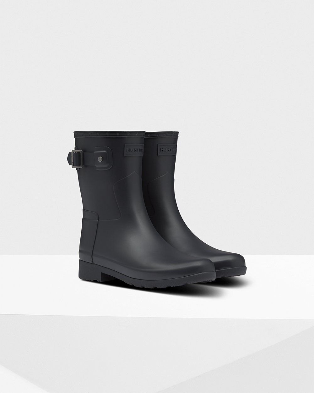 Hunter Mujer Refined Slim Fit - Botas de Lluvia Azul Marino - 196-LJPDRH